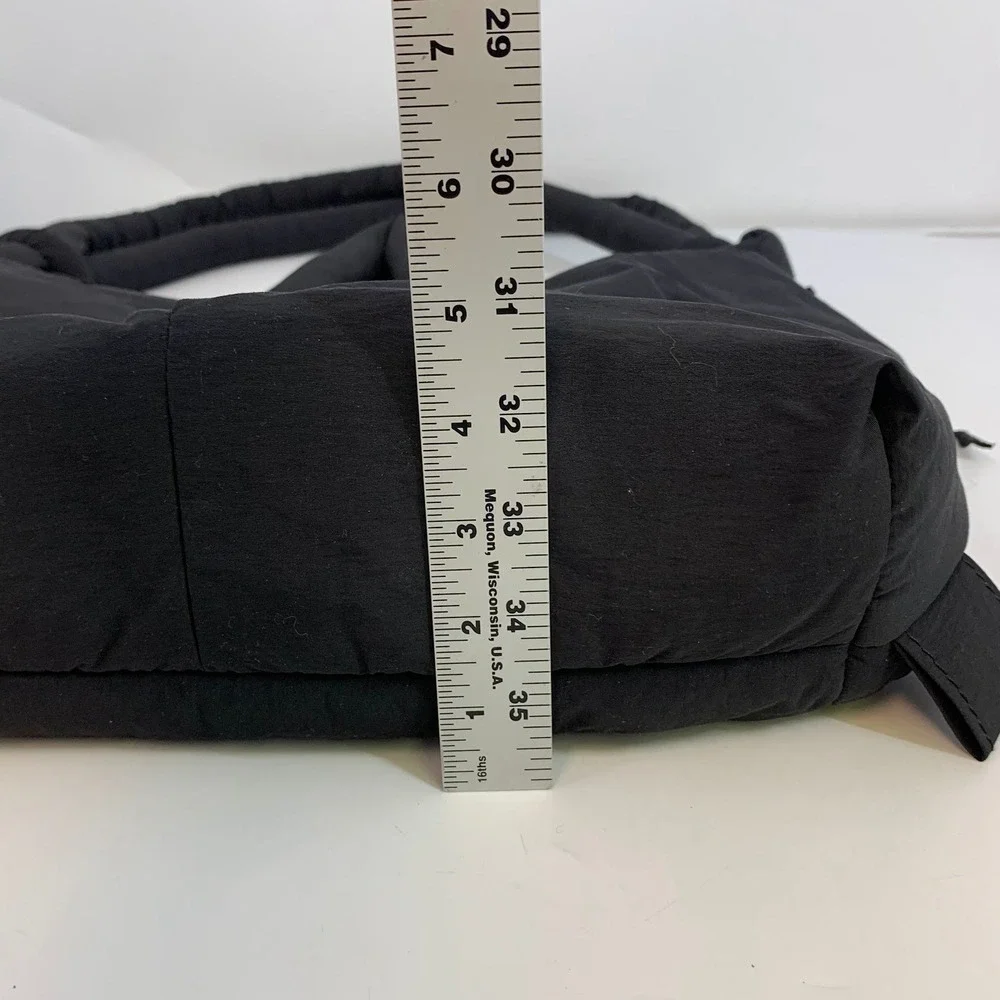 ÖLEND Backpacks Black Large Padded Shoulder Nylon Tote‎ Bag Drawstring Closure